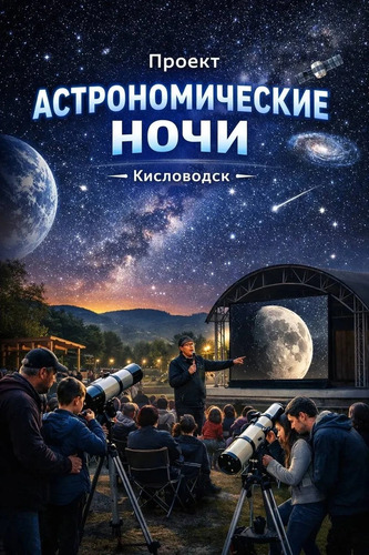 Жители и гости Кисловодска смогут наблюдать за звёздами в телескоп