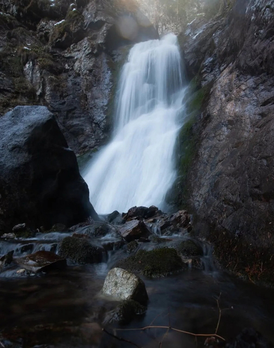 Водопад Шумка — самый доступный в Домбае