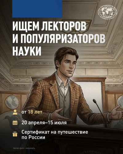 Как стать лектором Русского географического общества!