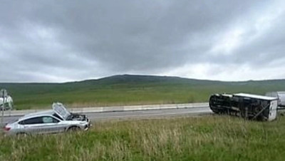 Женщина на BMW догнала и сбила «Газель» под Ставрополем