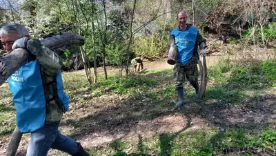 В Горячеводском убрали берега реки Юца в рамках «Воды России»