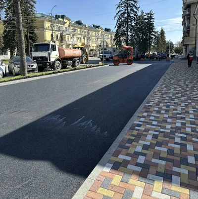 Завершили ремонт тротуара по улице Советской на участке от Булкина до проспекта Октябрьской Революции