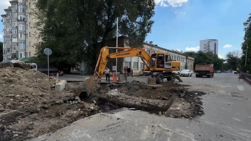 В Пятигорске закрыт проезд по улице Дунаевского из-за ремонта ливнёвки