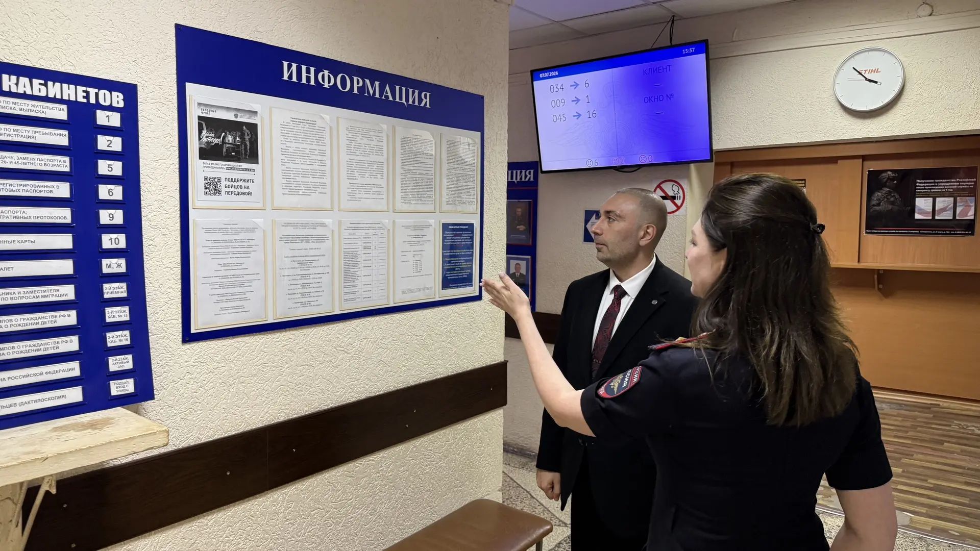 В Пятигорске представитель Общественного совета посетил подразделение по вопросам миграции местного отдела полиции