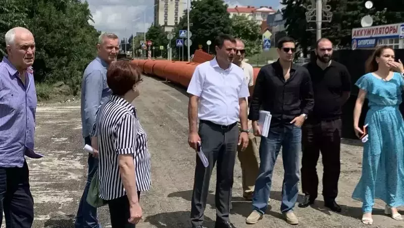Центральный проспект в Лермонтове начали реконструировать