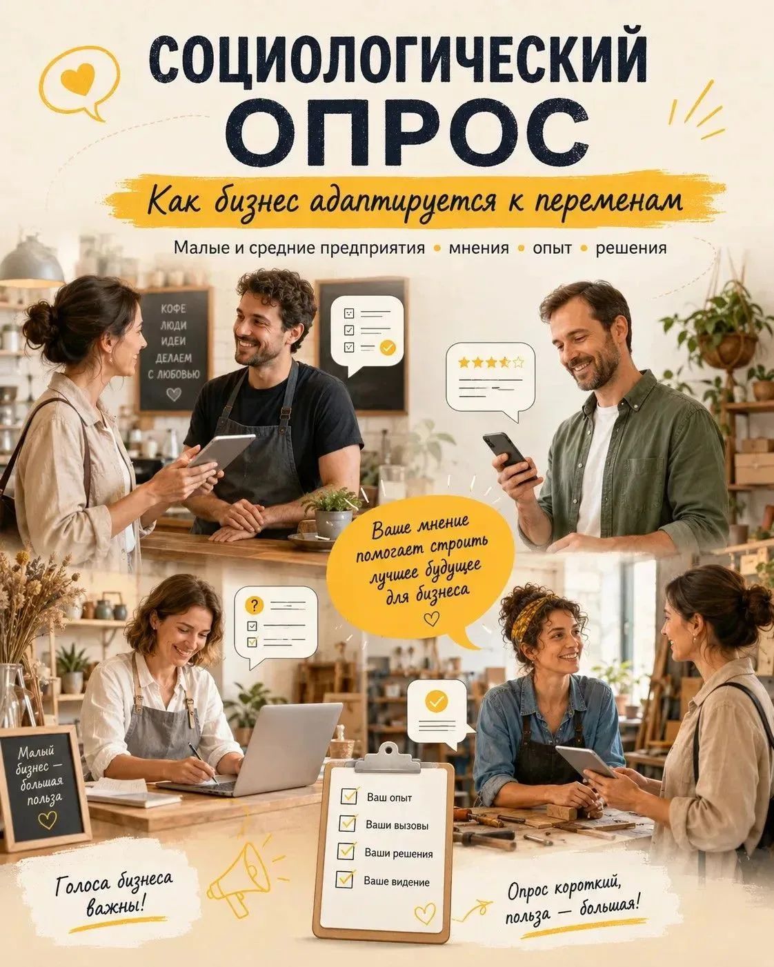 Ставрополь: опрос о том, как малый бизнес адаптируется к новым условиям