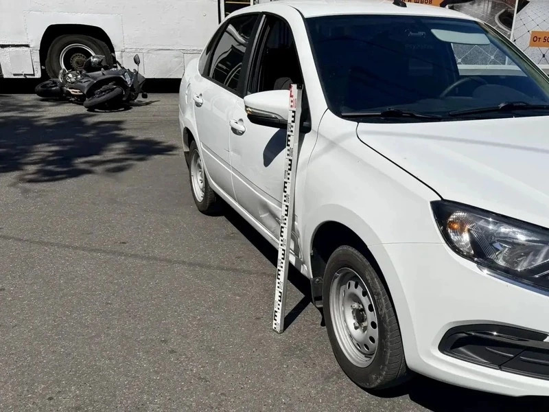 Мотоциклистка травмировалась в ДТП с «Ладой» на улице Шпаковской в Ставрополе
