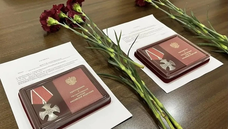 Глава Апанасенковского округа вручил ордена Мужества семьям погибших бойцов СВО