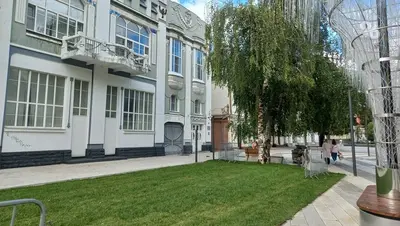 На месте снесённого здания на Октябрьской Революции в Ставрополе постелили газон