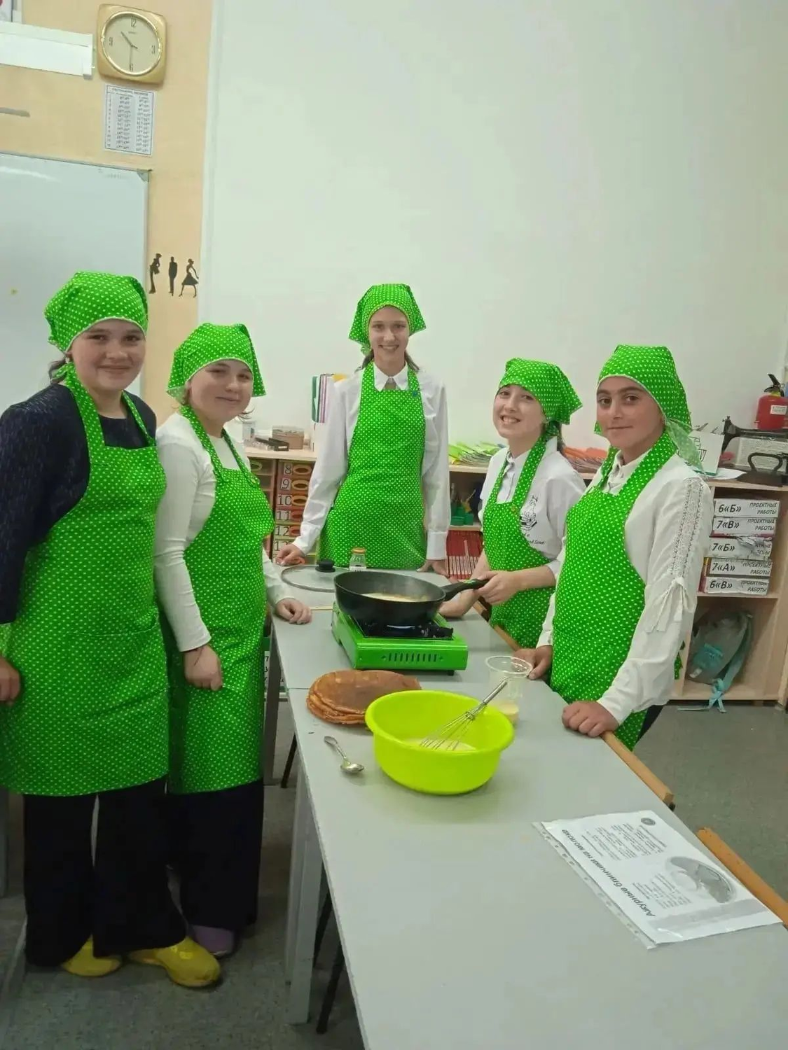 Яблочный урок в школе №13 Шпаковского округа после капремонта