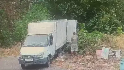 В Железноводске камера помогла установить нарушителя на контейнерной площадке