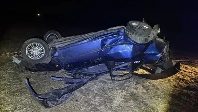 На Ставрополье в ДТП с опрокидыванием пострадали двое подростков и двое взрослых