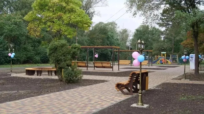 В Барсуковской Кочубеевского округа открыли новую парковую зону
