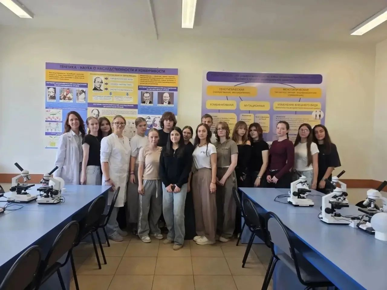 Михайловск: класс «Медикус» из школы №23 посетил кафедру биологии СТГМУ