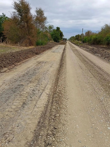 Ремонт дороги на улице Заречной в Новоалександровском округе