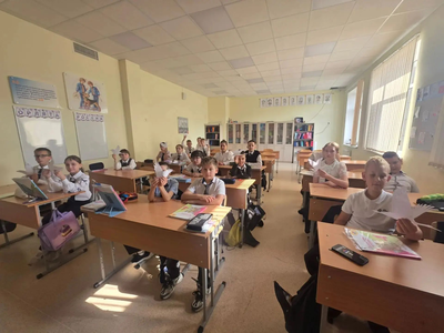 Михайловск: классный час в 4 «Д» к Дню белых журавлей