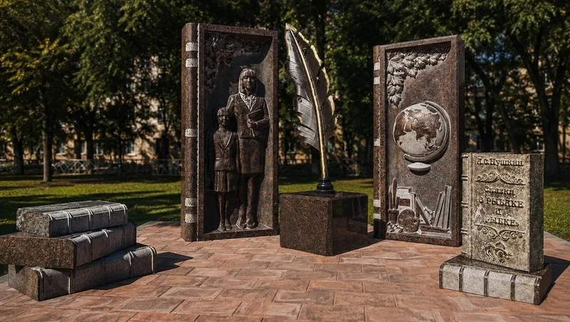Памятник первой учительнице открыли в Невинномысске на новой аллее