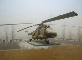 парк Патриот в тумане Ставрополь