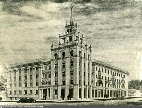 Проект здания по проспекту Ворошилова и угол ул. Ленина